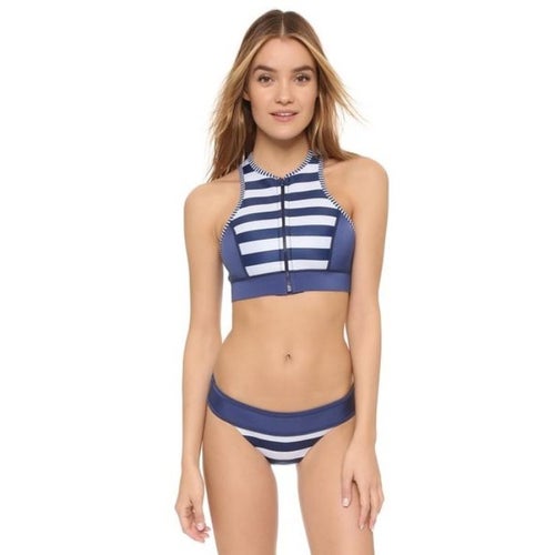 Duskii Saint Tropez Stripe Crop Bikini Top