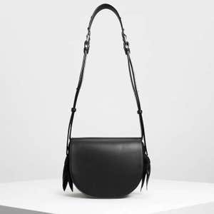 Charles & Keith Knot Details Saddle Bag