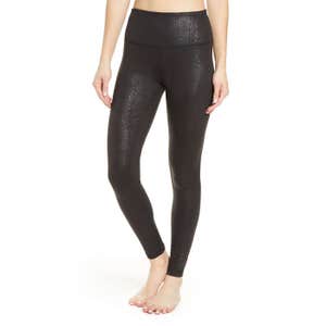 Zella Live In Metallic Print High Waist Leggings
