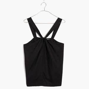 Madewell Linen-Blend Halter Tank Top