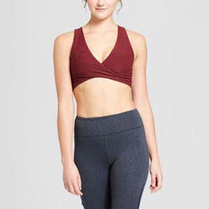 Comfort V-Neck Wrap Sports Bra