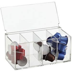 Acrylic Divided Coffee Pod Box