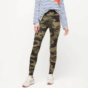 J.Crew 7/8 High-Rise Leggings In Camo