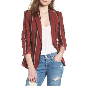 Mural Stripe Blazer