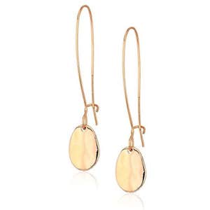 The SAK Elongated Hoop Drop Earrings