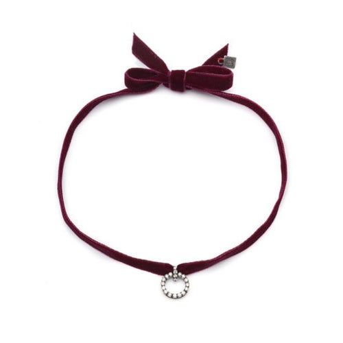 Dannijo Vix Velvet Choker Necklace