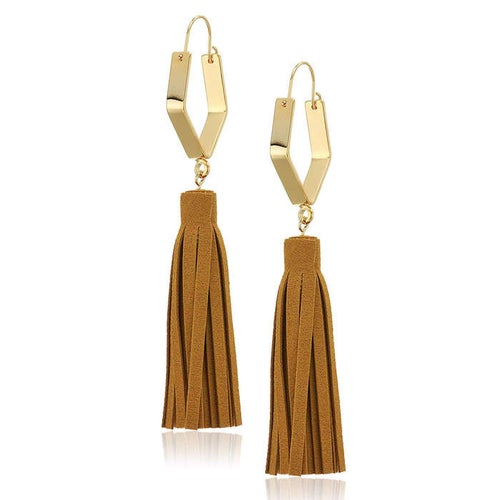 Suede Tassel Earrings