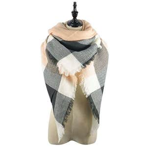 Zando Plaid Blanket Scarf Shawl