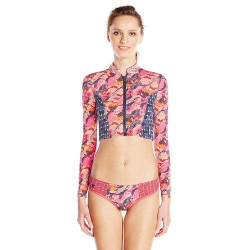 Maaji Bronco Buster Long-Sleeve Cropped Rashguard