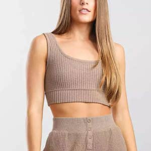 Z SUPPLY Lounge Zoe Waffle Knit Bralette