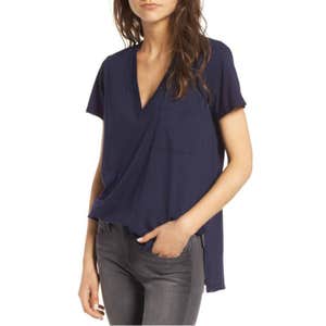 Lush Raw Edge Side Slit Tee: Sale $15.90, After Sale $24
