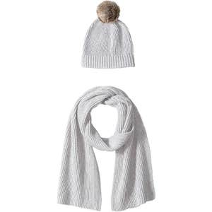 Amazon Essentials Pom Knit Hat and Scarf Set