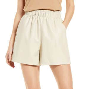 Vero Moda Viola Pull-On Faux Leather Shorts