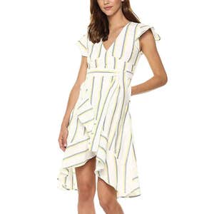 J.O.A. Ruffle Detail Flare Dress