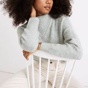 Madewell Dillon Mockneck Pullover Sweater