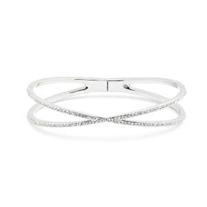 Nordstrom Pavé Crisscross Hinged Cuff Bracelet