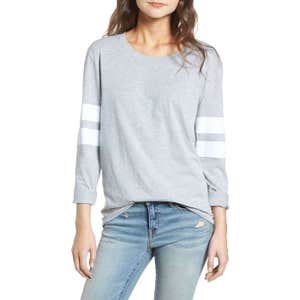 Treasure & Bond Varsity Stripe Crew Tee