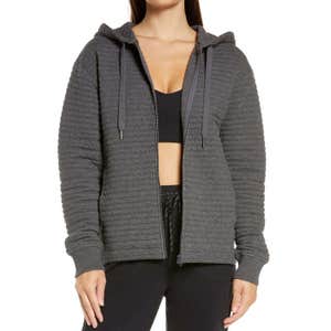Zella Quilted Favorite Zip Hoodie