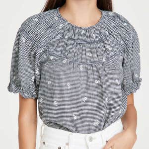 Madewell Gingham Top